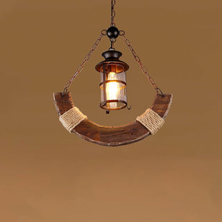 Aurzorir Lustre Bois Vintage