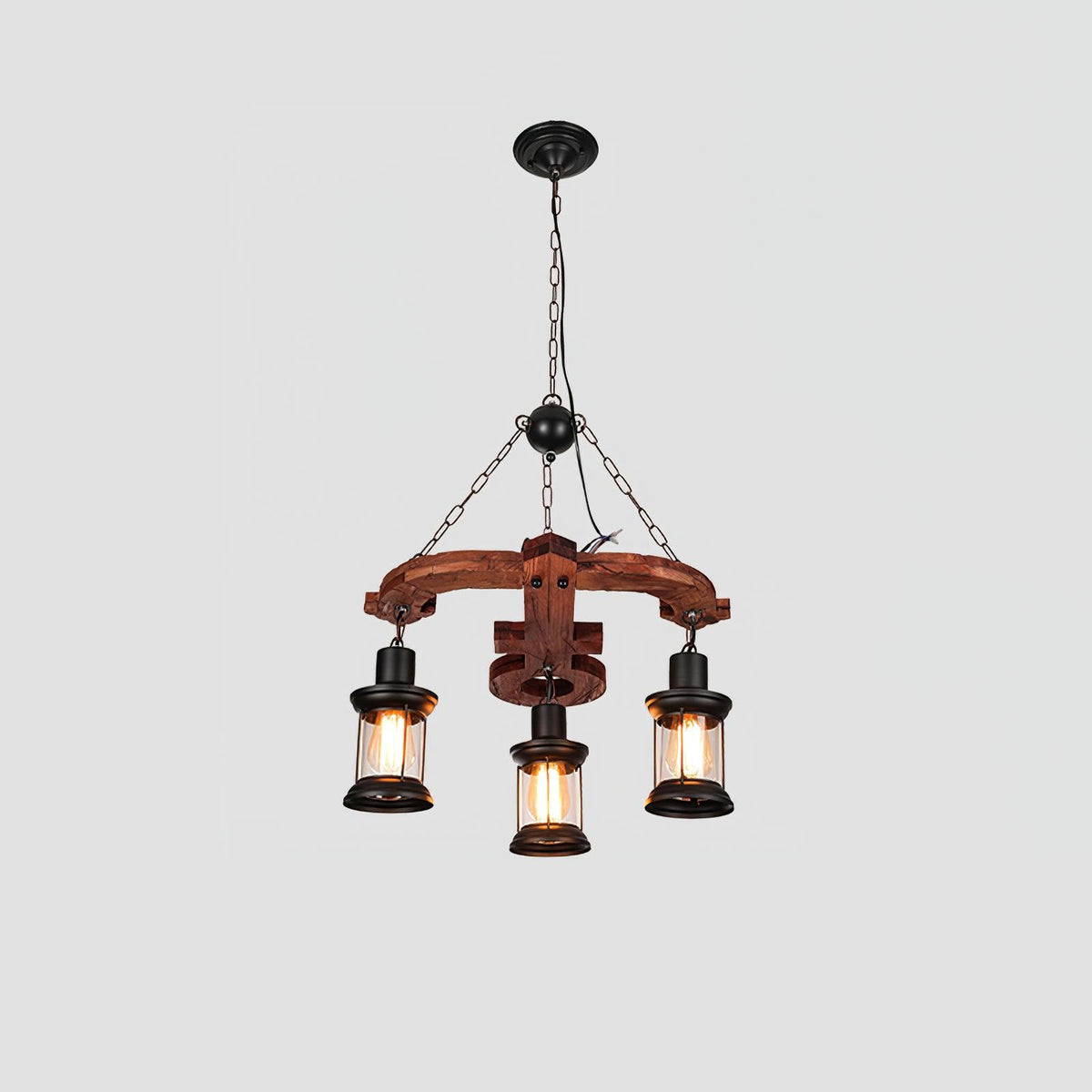 Aurzorir Lustre Bois Vintage