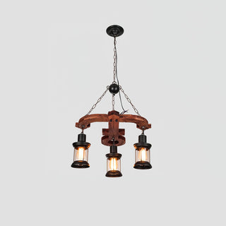 Aurzorir Lustre Bois Vintage