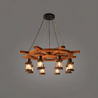 Aurzorir Lustre Bois Vintage