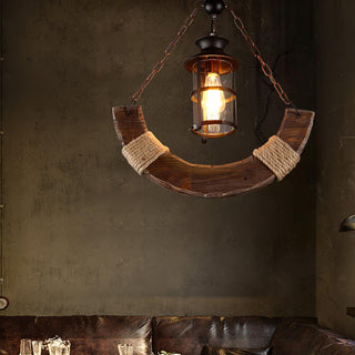 Aurzorir Lustre Bois Vintage