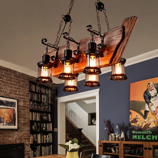 Aurzorir Lustre Bois Vintage