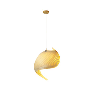 Cumiror Postmoderne Luxe Coquille Bois Bois Pendentif Lumière
