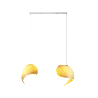 Cumiror Postmoderne Luxe Coquille Bois Bois Pendentif Lumière