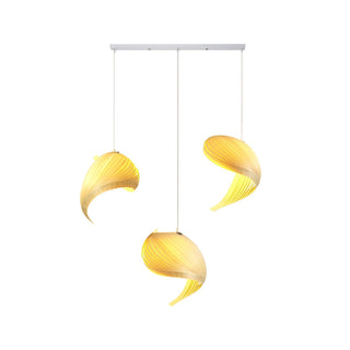 Cumiror Postmoderne Luxe Coquille Bois Bois Pendentif Lumière