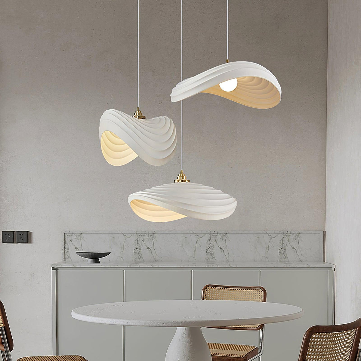 Lila Suspension Moderne en Résine