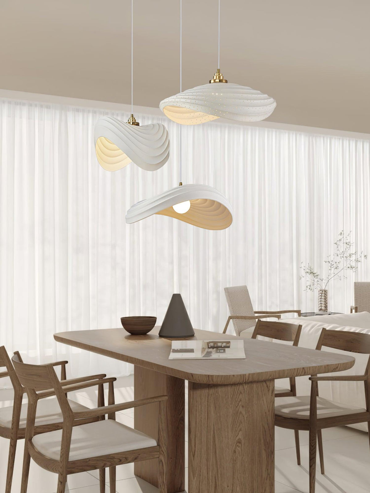 Lila Suspension Moderne en Résine