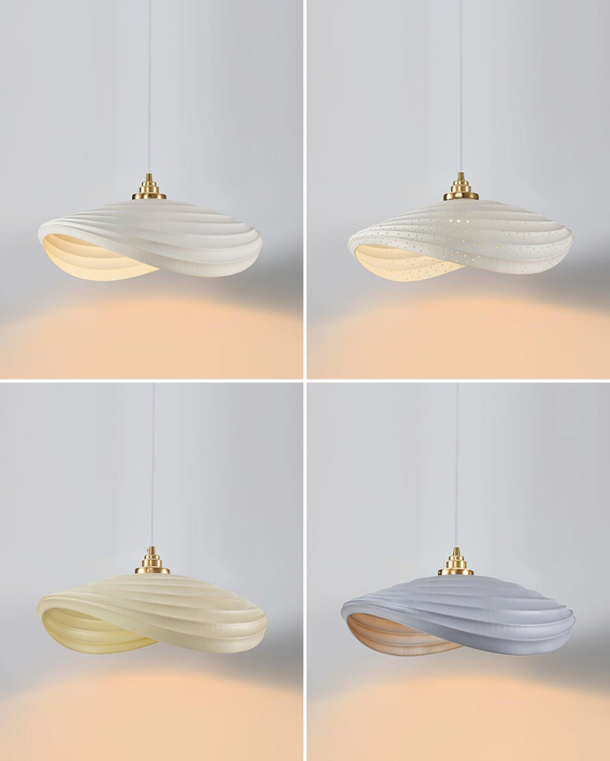 Lila Suspension Moderne en Résine