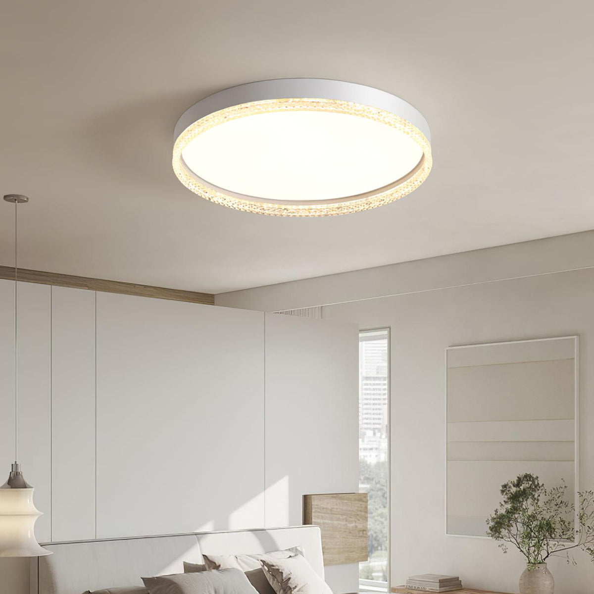 Beloris Plafonnier Minimaliste Blanc