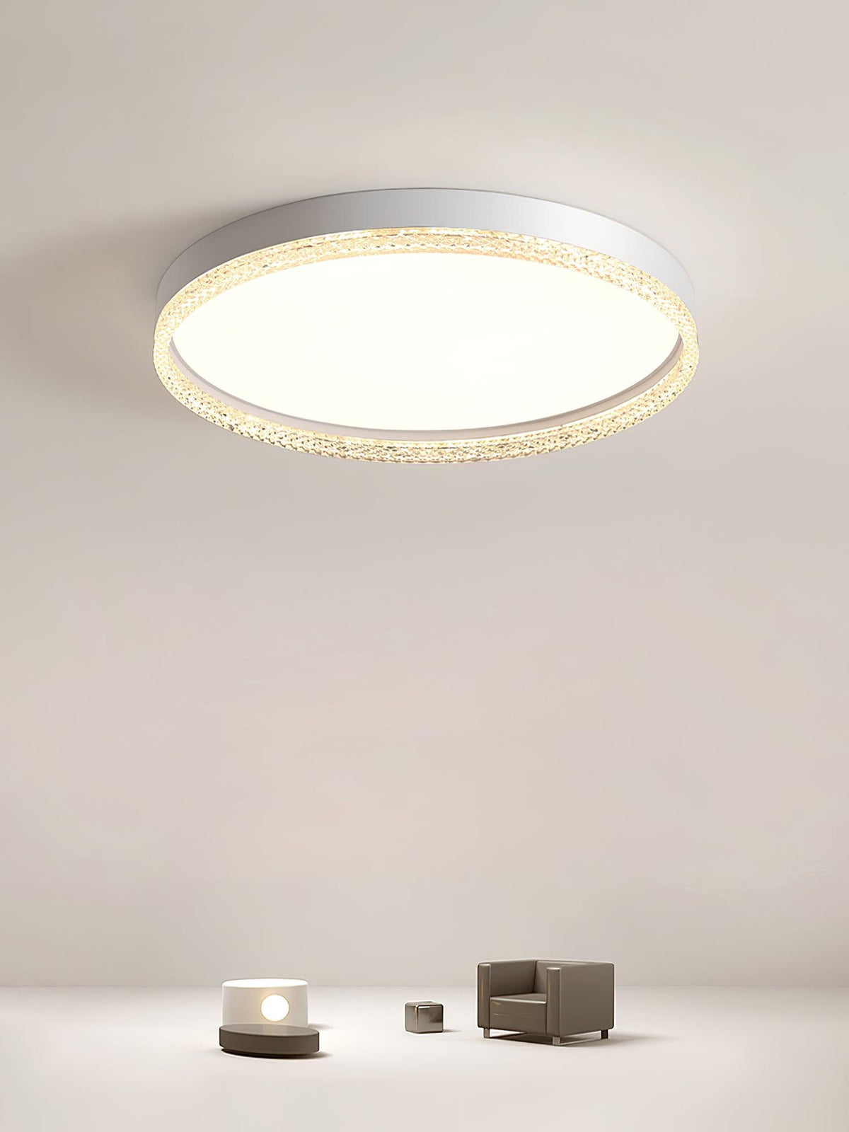 Beloris Plafonnier Minimaliste Blanc