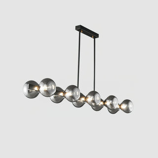 Lustra Lustre Cadre Noir Verre Fumé Audacieux