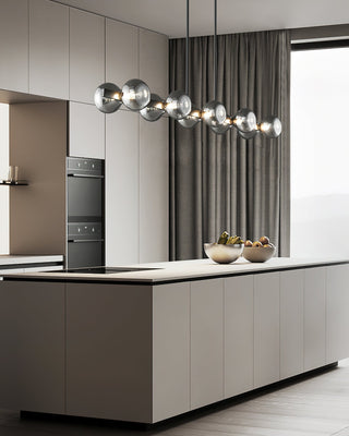 Lustra Lustre Cadre Noir Verre Fumé Audacieux
