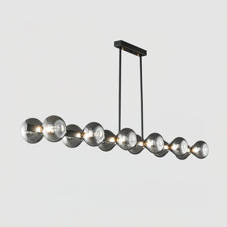 Lustra Lustre Cadre Noir Verre Fumé Audacieux