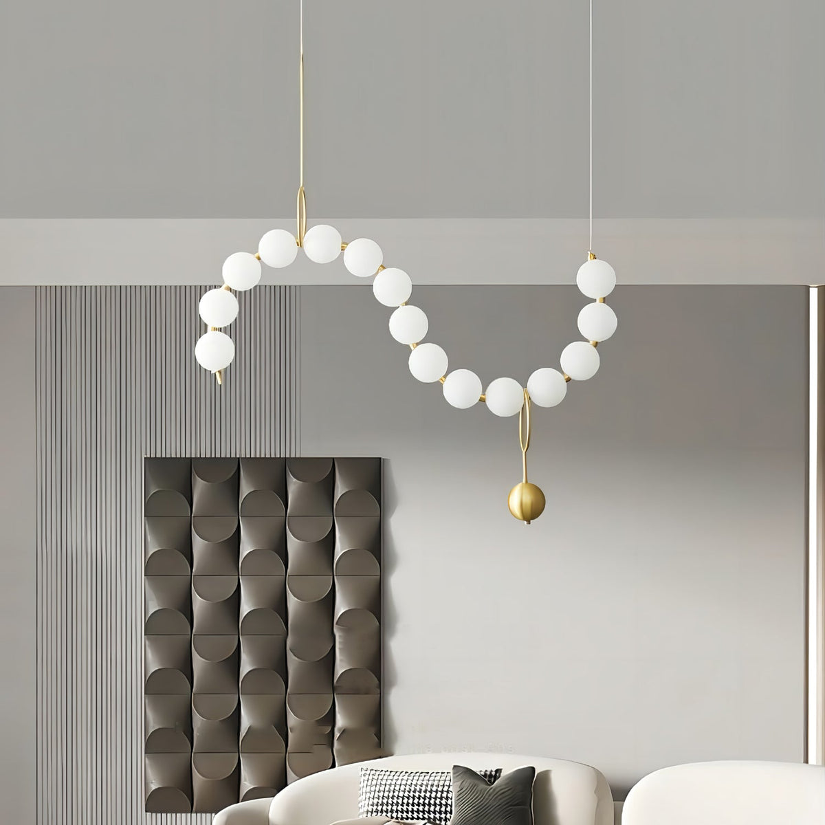 Laureya Suspension Lampe Collier en Verre