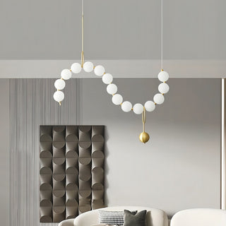 Lustra Suspension Lampe Collier en Verre