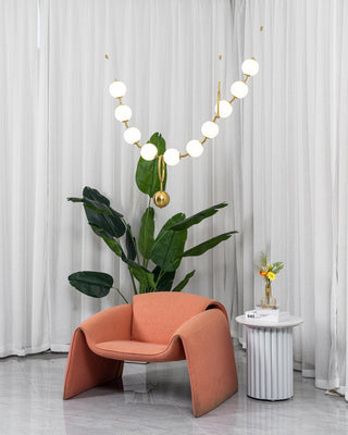 Lustra Suspension Lampe Collier en Verre
