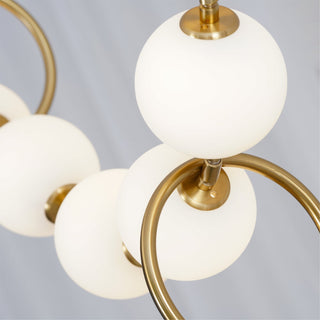 Lustra Suspension Lampe Collier en Verre