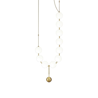 Lustra Suspension Lampe Collier en Verre