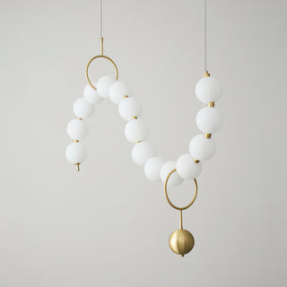 Lustra Suspension Lampe Collier en Verre