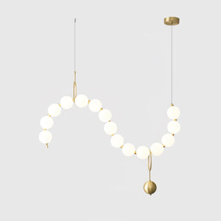 Lustra Suspension Lampe Collier en Verre