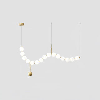 Lustra Suspension Lampe Collier en Verre
