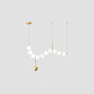 Lustra Suspension Lampe Collier en Verre