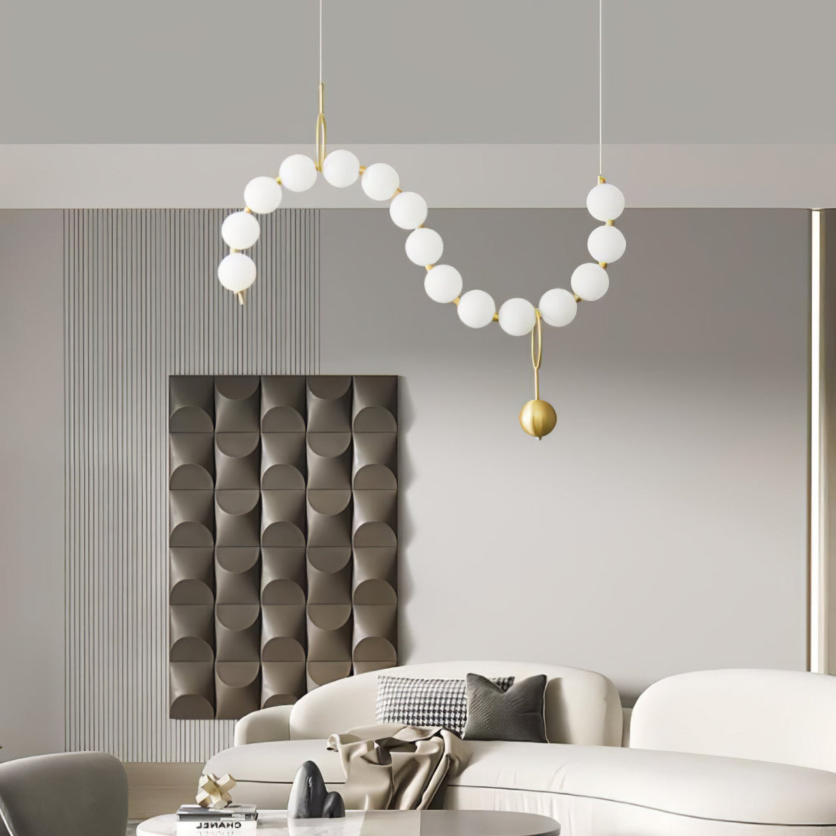Laureya Suspension Lampe Collier en Verre