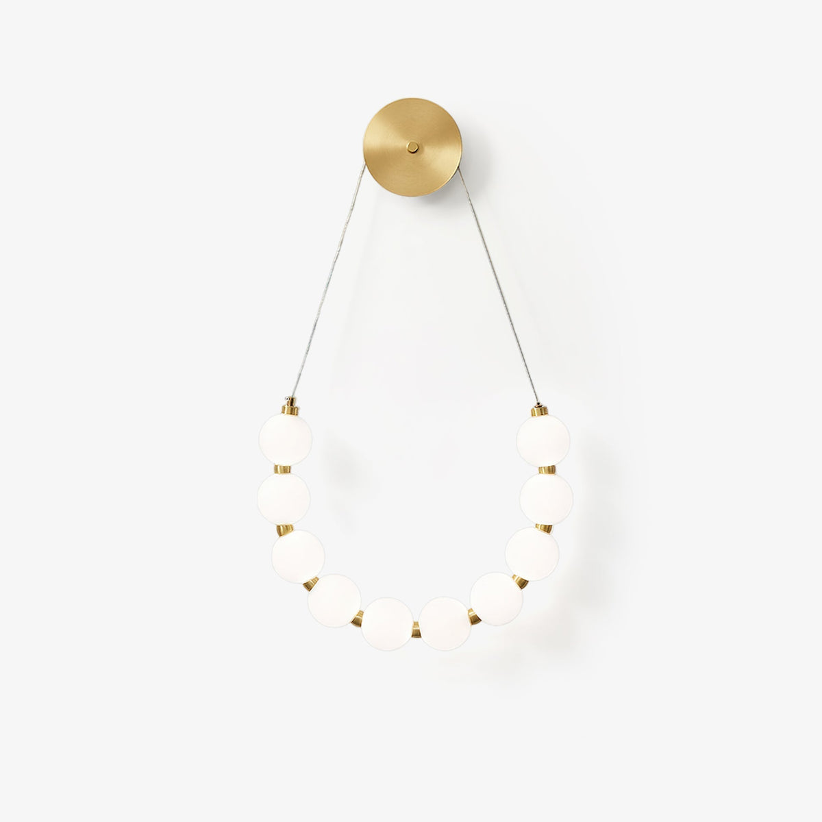 Linina Applique Murale Art Collier Anneau en Laiton