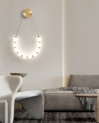 Ilirel Applique Murale Art Collier Anneau en Laiton