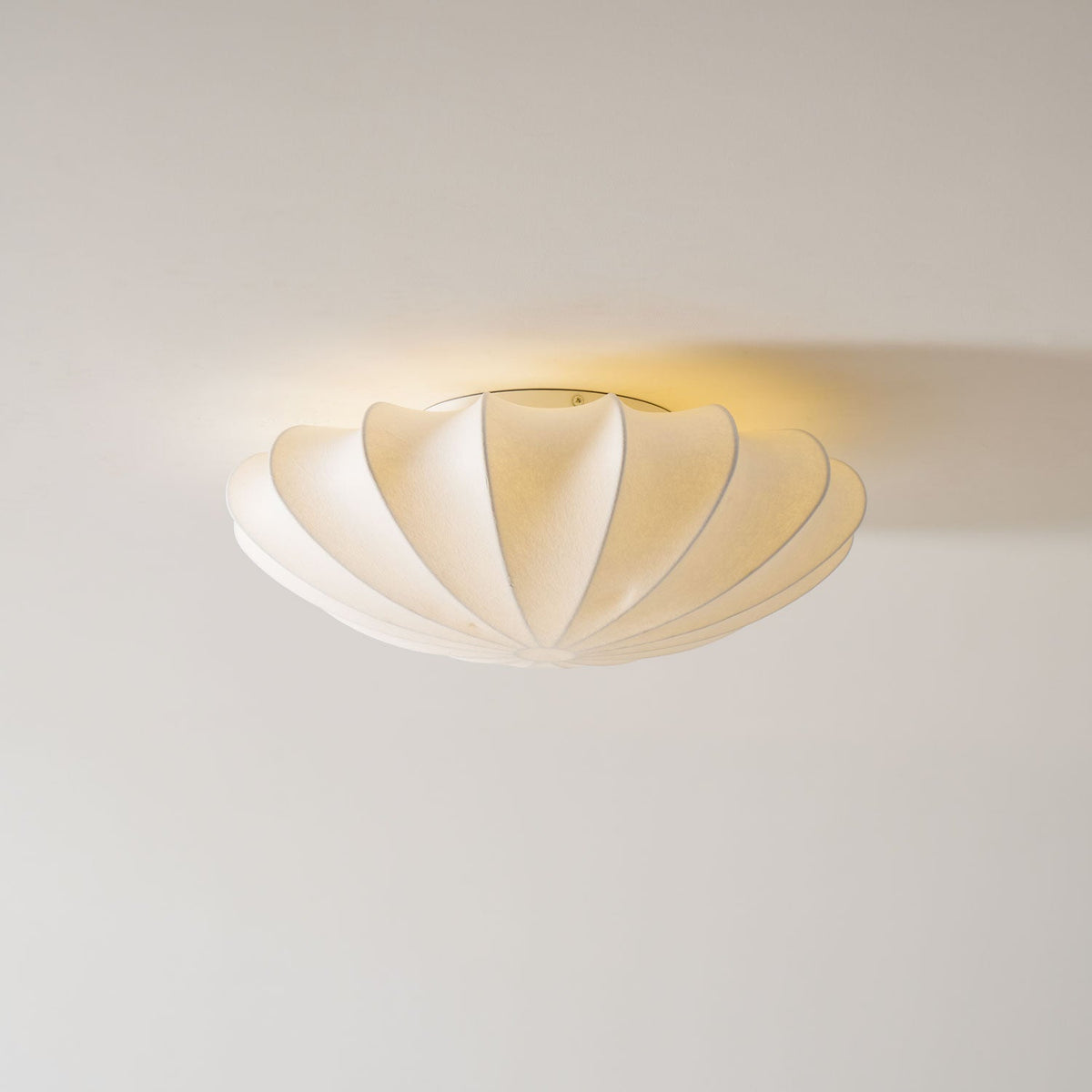 Zorenae Plafonnier Tissu Coquillage Sculptural Élégant