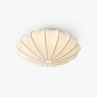 Solara Plafonnier Tissu Coquillage Sculptural Élégant