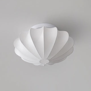 Solara Plafonnier Tissu Coquillage Sculptural Élégant