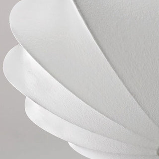 Solara Plafonnier Tissu Coquillage Sculptural Élégant