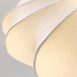 Solara Plafonnier Tissu Coquillage Sculptural Élégant