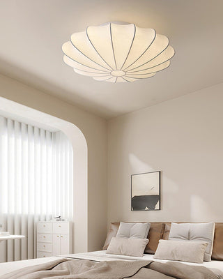 Solara Plafonnier Tissu Coquillage Sculptural Élégant