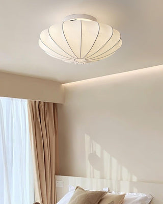 Solara Plafonnier Tissu Coquillage Sculptural Élégant