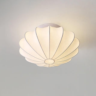 Solara Plafonnier Tissu Coquillage Sculptural Élégant
