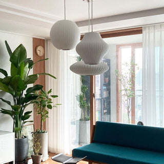 Solarnce Suspension Minimaliste en Soie et Acier