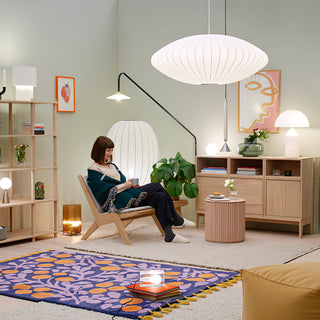 Solarnce Suspension Minimaliste en Soie et Acier