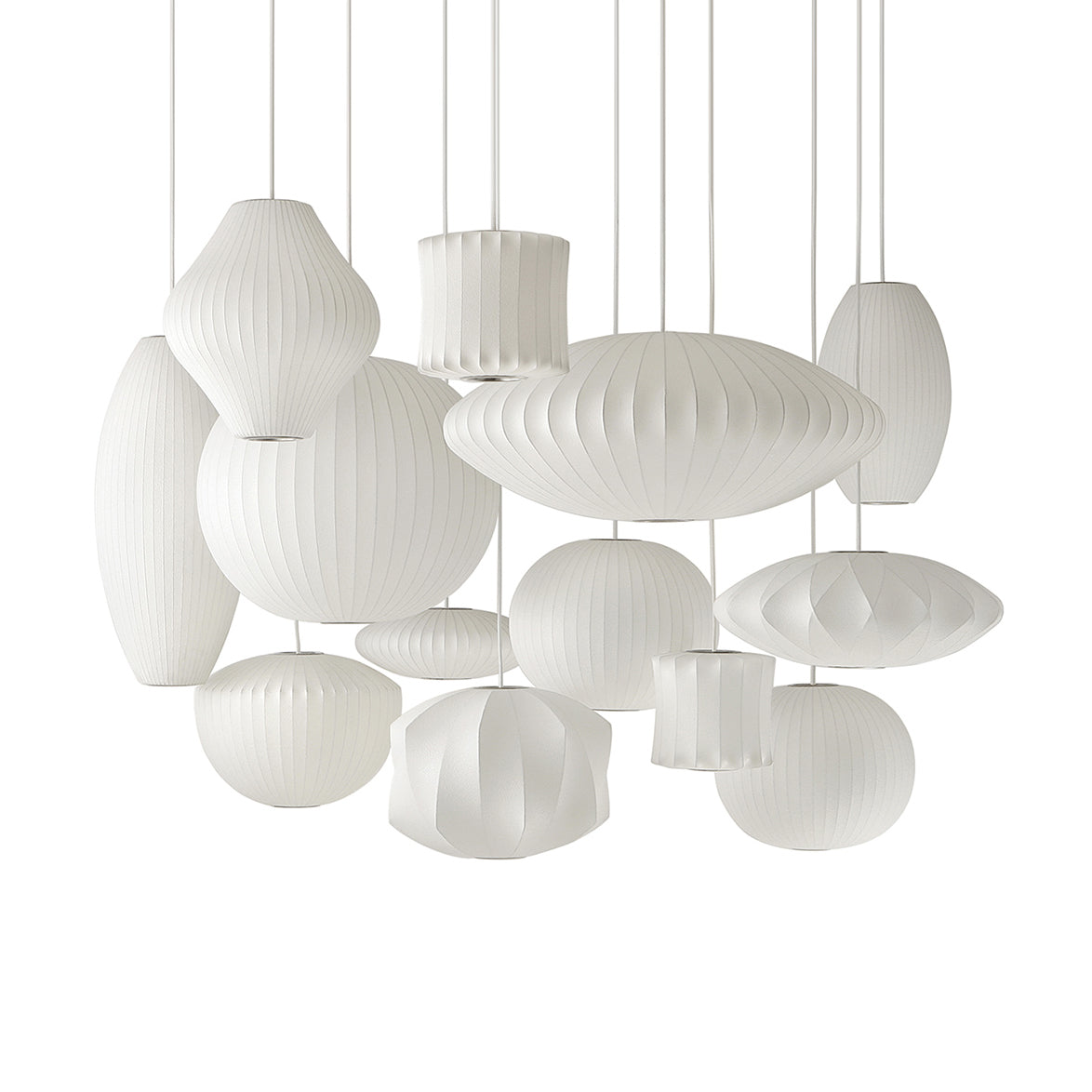 Solarnce Suspension Minimaliste en Soie et Acier