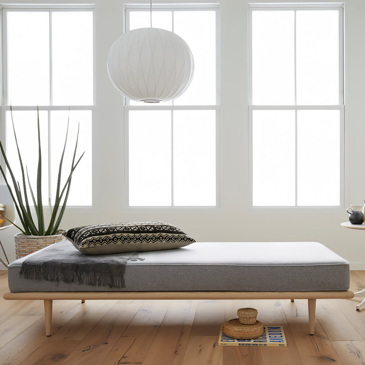 Solarnce Suspension Minimaliste en Soie et Acier