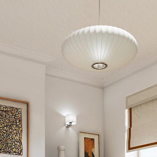 Nebula Lampe Suspendue en Soie de Mûrier Boule