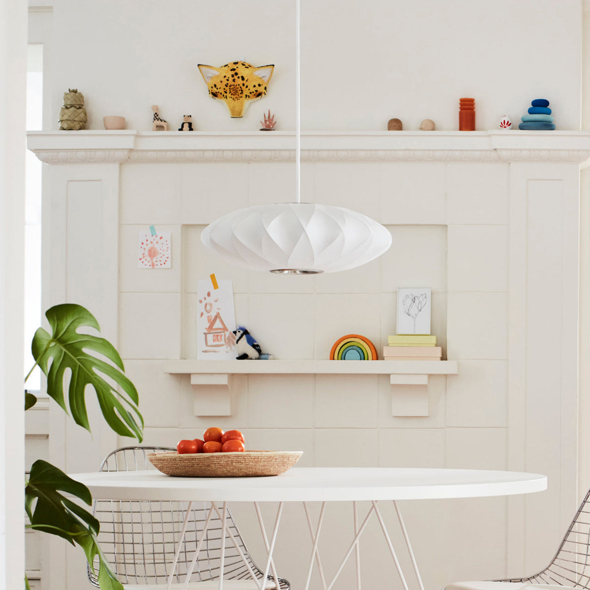 Nebula Lampe Suspendue en Soie de Mûrier Boule