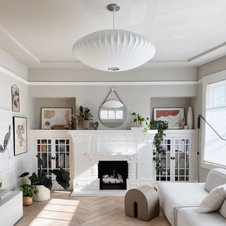Solarnce Suspension Minimaliste en Soie et Acier