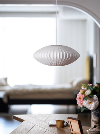 Nebula Lampe Suspendue en Soie de Mûrier Boule