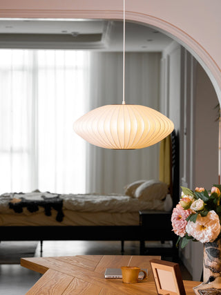 Nebula Lampe Suspendue en Soie de Mûrier Boule