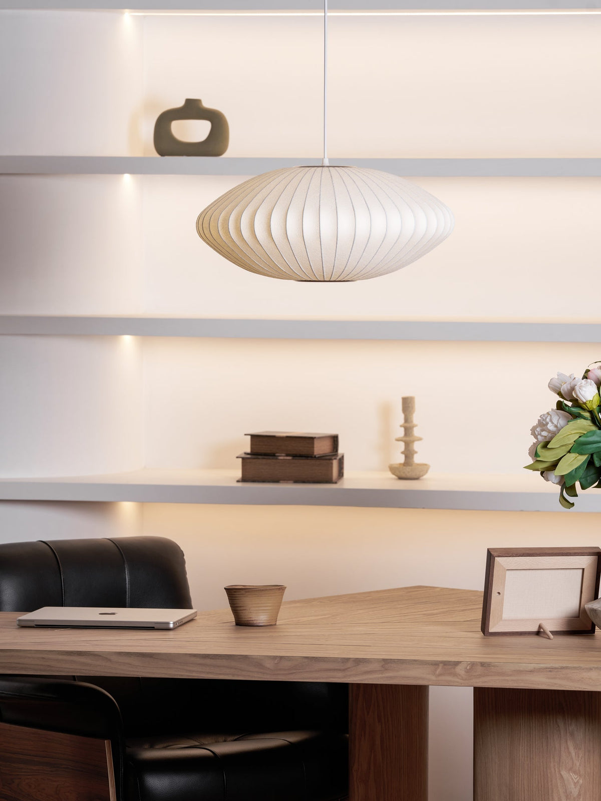 Nebula Lampe Suspendue en Soie de Mûrier Boule