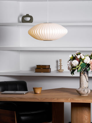 Nebula Lampe Suspendue en Soie de Mûrier Boule