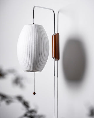 Lustra Applique Murale Boule en Noyer