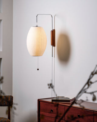 Lustra Applique Murale Boule en Noyer